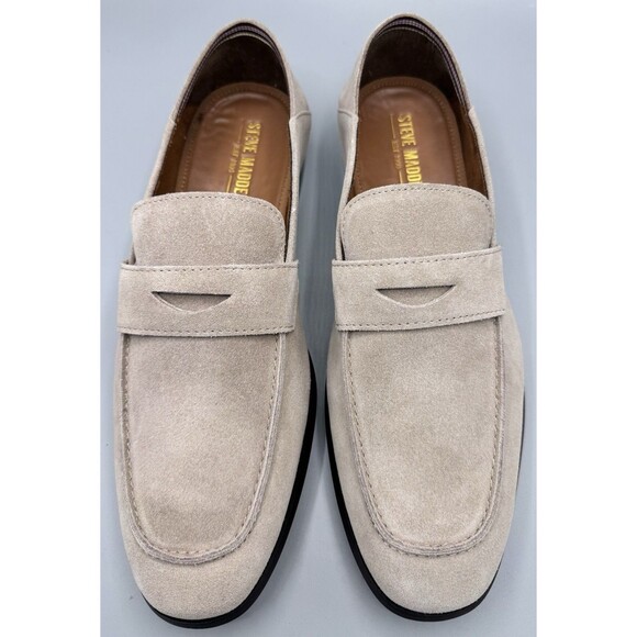 Steve Madden Men\'s Traviss Crush Back Penny Loafers, Desert, Size 9.5 main image 7